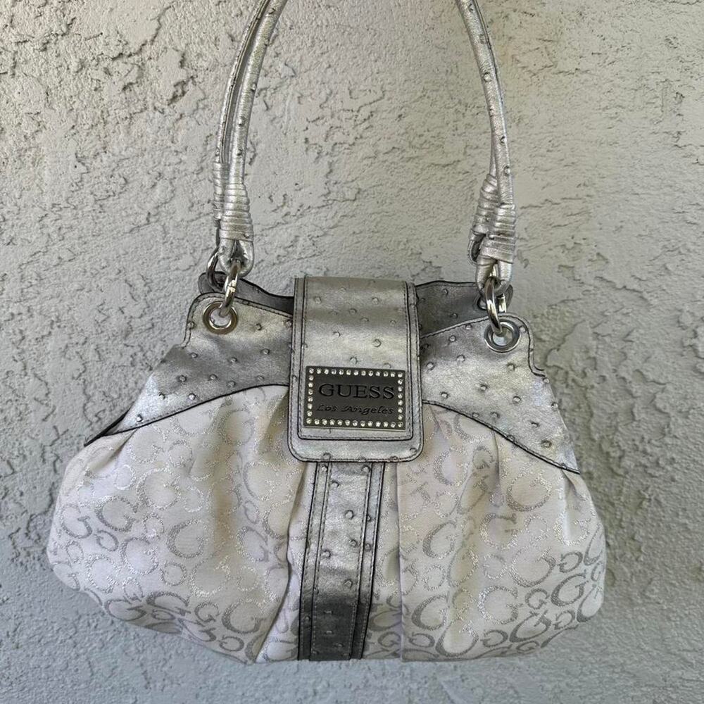 Y2k guess sliver purse